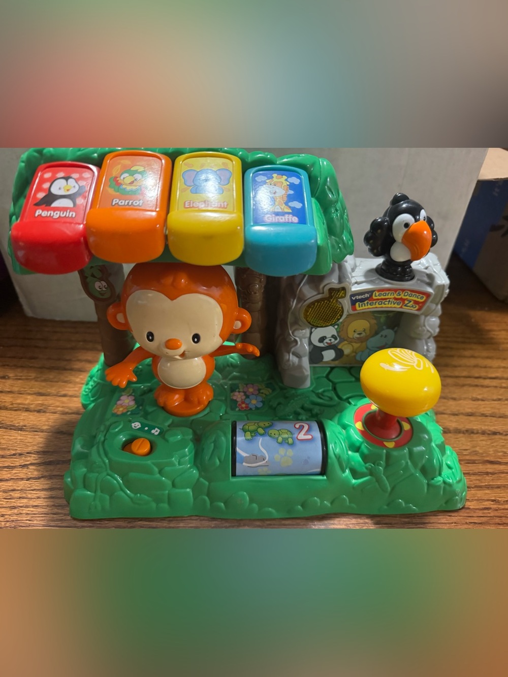 Vtech Interactive Learning Monkey Activity Toy - Green/Orange